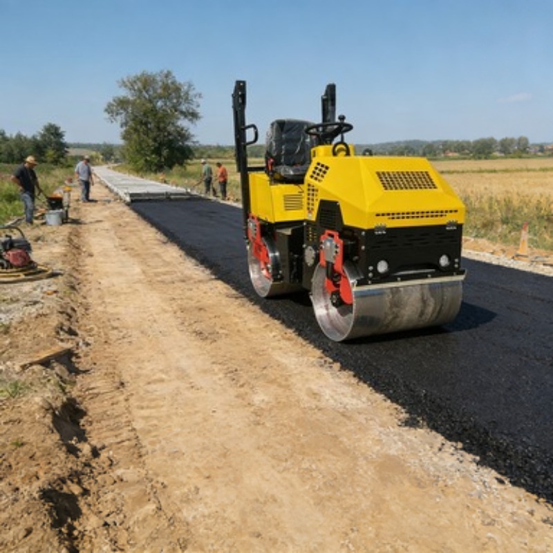 Single Drum Road Roller Vibrat - Heavy Equipment For Construction 评论和价格