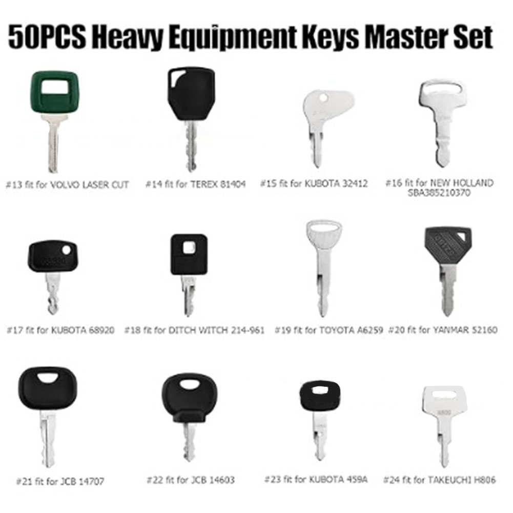50pcs Heavy Equipment Keys Mas - Heavy Equipment Used 评论和价格