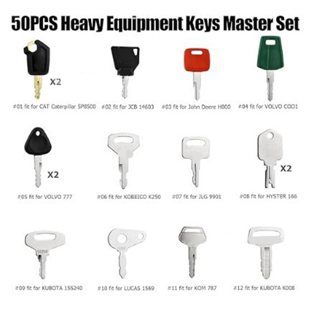 50pcs Heavy Equipment Keys Mas - Heavy Equipment Used 评论和价格